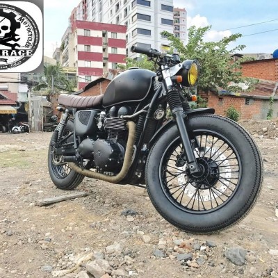 Triumph T100 với phong cách Brat style