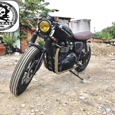 Triumph T100 với phong cách Brat style