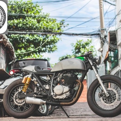 Honda CB400SS thành cafe racer