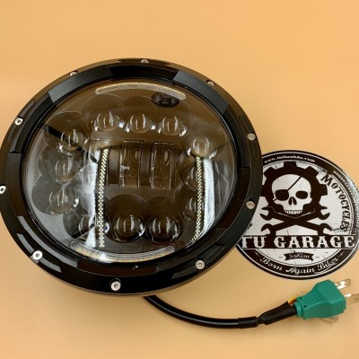 Đầu Đèn Pha LED Độ Xe Moto 12 Bóng 3 Gạch Giữa