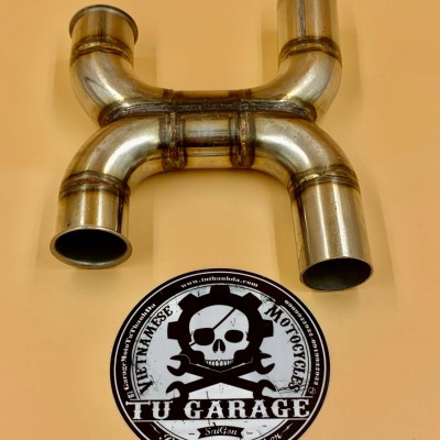 X-Pipe Chia Pô Triumph T100 - Made By Tự Thanh Đa