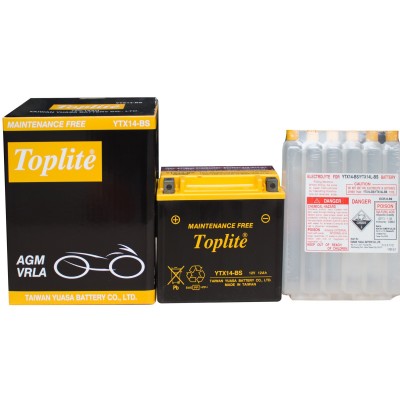 Ắc quy TOPLITE YTX14-BS 12V 12.6Ah