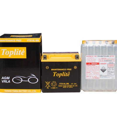 Ắc quy TOPLITE YTX14L-BS 12V 12.6Ah