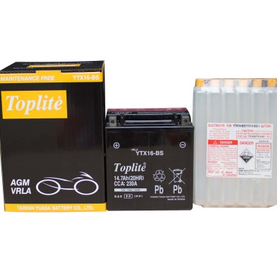 Ắc quy TOPLITE YTX16-BS 12V 14Ah