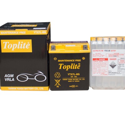 Ắc quy TOPLITE YTX7L-BS 12V 7Ah