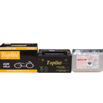 Ắc quy TOPLITE YTX7A-BS 12V 7Ah