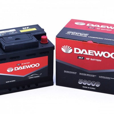 Ắc quy ô tô DAEWOO DIN 56009 12V 60Ah