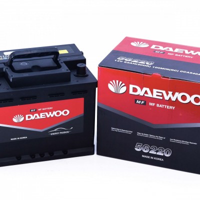 Ắc quy ô tô DAEWOO DIN 56220 12V 62Ah