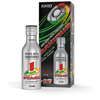 XADO® Atomic metal conditioner 1 Stage Maximum (box, bottle 225  ml) 