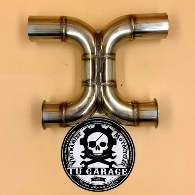 X-Pipe Chia Pô Triumph T100 - Made By Tự Thanh Đa