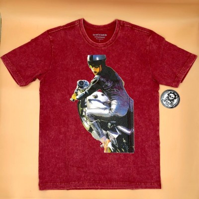 Áo thun cổ tròn cotton Cafe Racer cao cấp