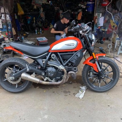 Ghi Đông Xe Ducati Scrambler made by Tự Thanh Đa